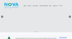 Desktop Screenshot of novaspringwater.com.au