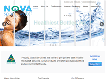 Tablet Screenshot of novaspringwater.com.au
